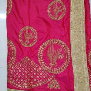 Beautiful Heavy Work Wedding Saree