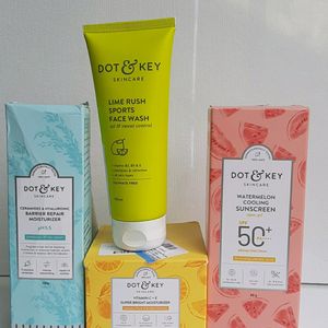 Combo Of Dot&key 4 Sunscreen, Moisturizer, Cream