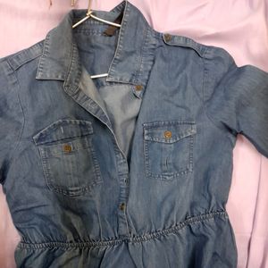 Full Sleeve Denim Dress