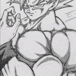 Pro Goku Pencil Drawing