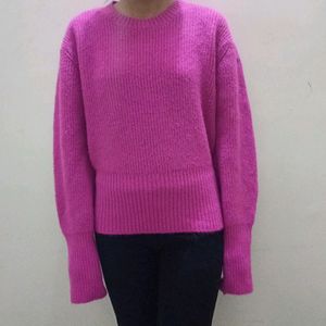 women cute hot pink pinteresty sweater