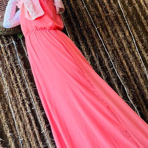 Peach Maxi Dress