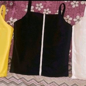 Set Of 3 Top( Sleevless Party Wear Top)