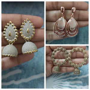 Traditional Earrings (Pack Of 3)