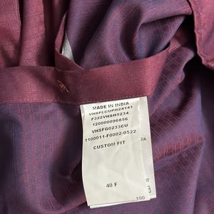 Van Heusen Brand New Maroon Full Sleeve Shirt