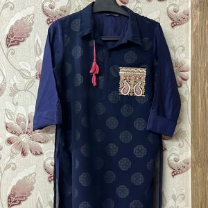 Beautiful Avasa Kurta With Long Layer Silk Fabric