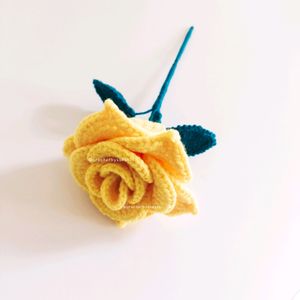 Crochet Open Rose Single Piece