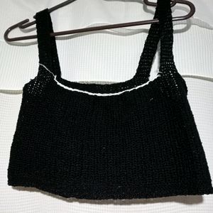 Black Tank Crop Top