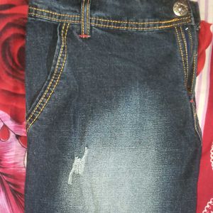 Men Dark Blue Jeans (34) Denim Fabric