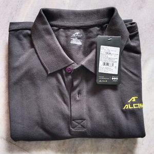Polo Neck T-shirt Grey