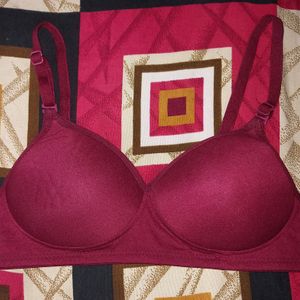 Burgundy Bra