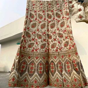 Off-white Lehanga Choli