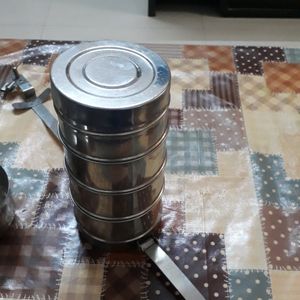 STAINLESS STEEL TIFFIN & FOOD SERVING SET