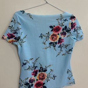 Blue Summer Casual Top