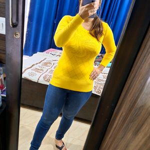 Yellow Sweatshirt for women