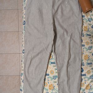 Cute Pinstriped Kurti Trousers