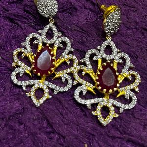 Royal Splendor: Ruby Diamond Necklace Set