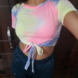 Tie Dye Y2k Crop Top