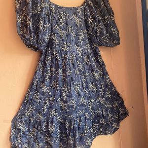 Mango Women's Blue Dress