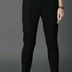 Women skinny Mid Rise Black Jeans