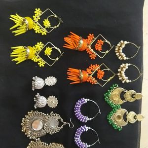 Stylish Jhumkas With 7 Jhumka