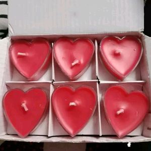 Heart Candles| Pack Of 12