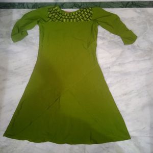 Woman Green Kurti