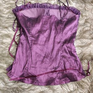 Purple Sequin Corset