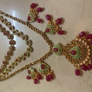 Mint And Ruby Pink Bridal set