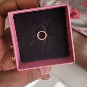 GIVA 925 Silver Rose Gold Circle Of Life Ring