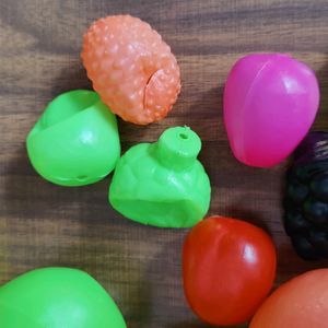 Plastic Fruit & Vegetables Toys