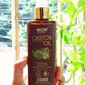 Unused Pack Of Wow Castor Oil, Cold pressed