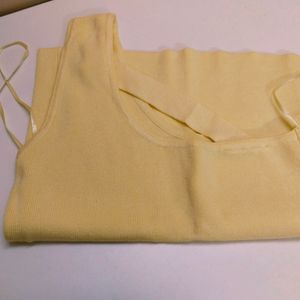 Gorgeous Yellow One Shoulder Zudio Top