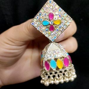 Multi Color Jhumka