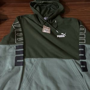 Puma Colourblocked Hooded Outdoor Sweatshirt