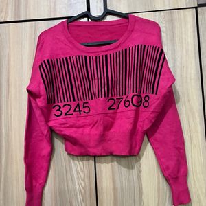 Cropped Pink Sweater