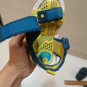 Campus Yellow Blue Sandals