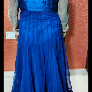 Beautiful Ethnic Anarkali With Netted Sleeves