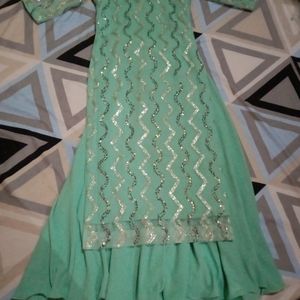 Kurta Circle Plazo With Dupatta