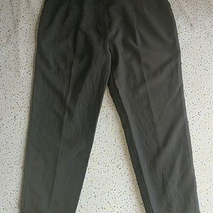 Black Cotton Trousers