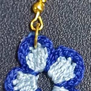 Light And Dark Blue Earrings