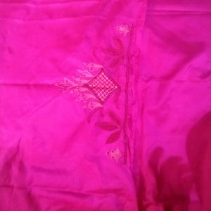 Unstiched  Pink Colour Suit