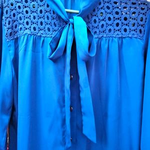 Blue Formal Top