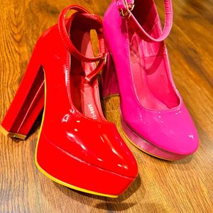 Barbie heels Red/Pink/Black