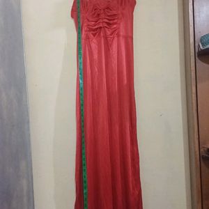 Flawless Satin Red Luxerious Nighty