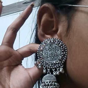 Oxidised Big Jhumka