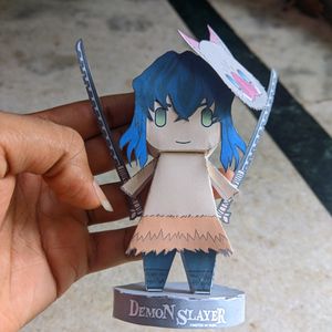 Anime Demon Slayer Inosuke Chibi Figurine(Paper)