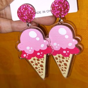 Softy Cone Acrylic Earrings