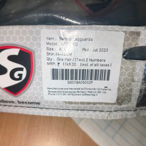 New Sg Cricket Sports Pads For Youth