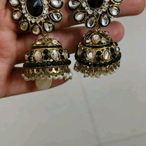 Beautiful Black Jhumkas